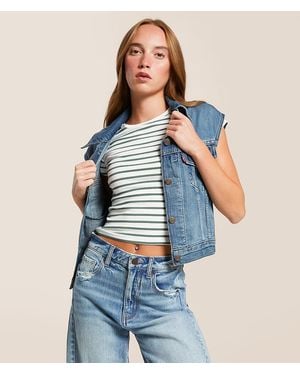 FITZ + EDDI Striped T-Shirt - Blue