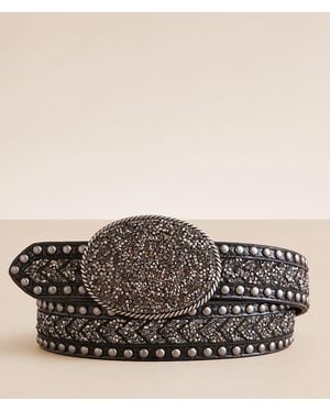 Angel Ranch Glitz Western Leather Belt - Brown