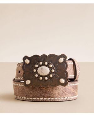 Angel Ranch Steplace Leather Belt - Brown