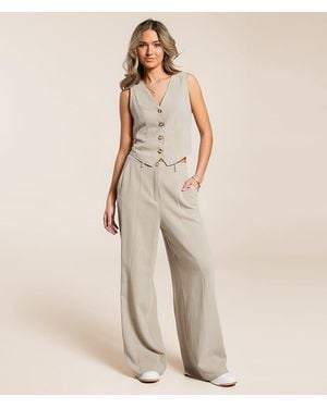 Willow & Root Linen Blend Trouser Pant - Natural