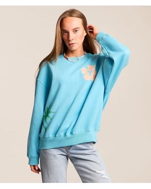 Billabong Water Signals Kendal Oversized Pullover - Blue