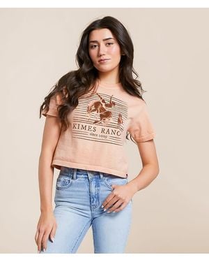 Kimes Ranch Randy Bareback Cropped T-Shirt - Blue