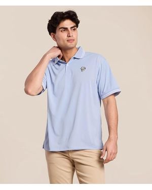 Devereux Golf The Skull Caddy Tips Performance Polo - Blue