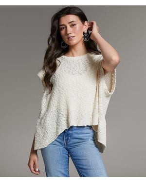 BKE Nubby Oversized Sweater - White