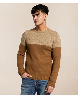 Blend Blocked Sweater - Natural