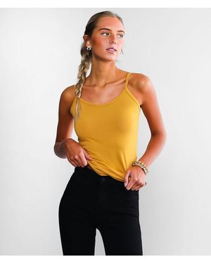 BKE X-Long Two Way Tank Top - Orange