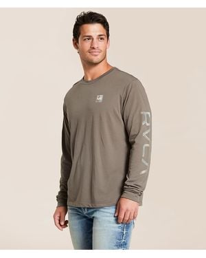 RVCA 2X Reflective Sport T-Shirt - Brown