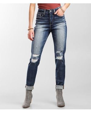 Buckle Black Mom Jean - Blue