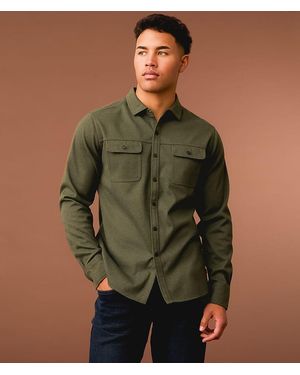 Outpost Makers Flannel Athletic Shirt - Green