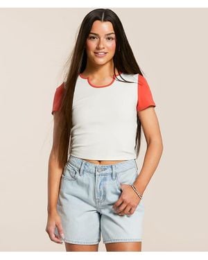 FITZ + EDDI Color Block T-Shirt - Natural