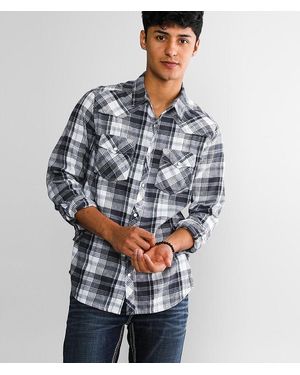 Reclaim Brushed Plaid Standard Shirt - Blue