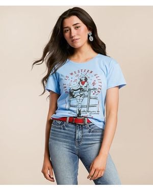 Ariat Cowgirl Guitar T-Shirt - Blue