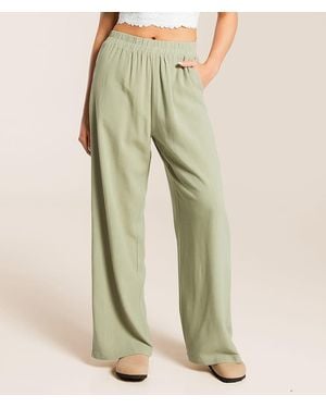 Willow & Root Wide Leg Pant - Green