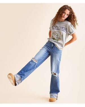 Flying Monkey Baggy Wide Leg Jean - Blue