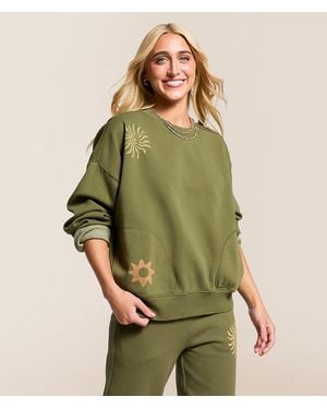 Billabong Sightseer Wave Oversized Pullover - Green