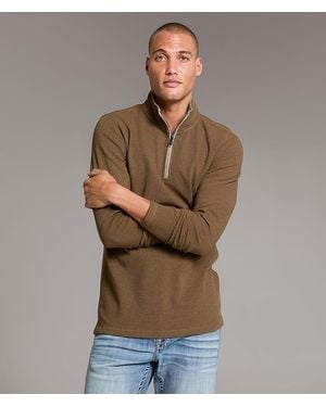 BKE Quarter Zip Pullover - Brown