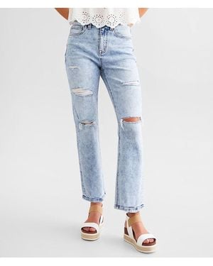 Willow & Root The Cropped Rise Up Jean - Blue