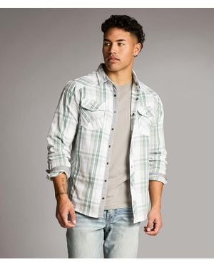 BKE Plaid Standard Shirt - Gray