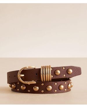 BKE Studded Belt - Brown