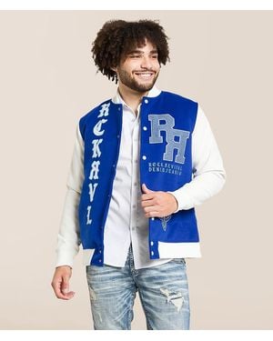 Rock Revival Varsity Jacket - Blue