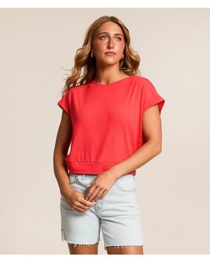 FITZ + EDDI Open Back Top - Red