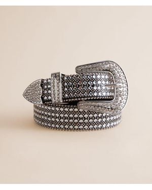 Sterling & Stitch Glitz Belt - Natural