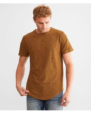 Nova Industries Destructed T-Shirt - Brown