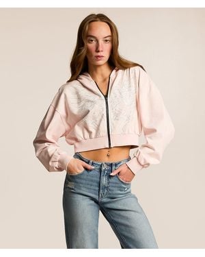 Affliction Ayala Cropped Hoodie - Natural