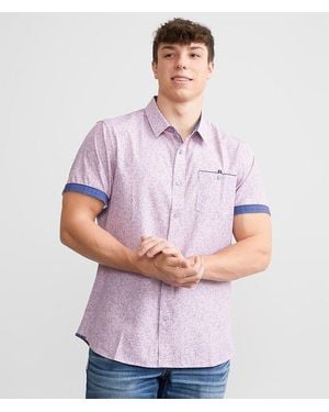 7 Diamonds Dalton Stretch Shirt - Purple