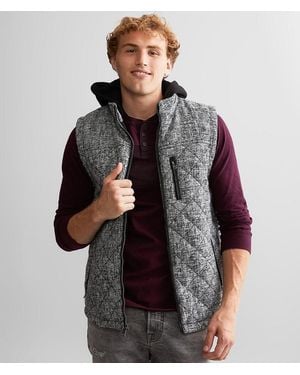 BKE Tweed Vest - Black