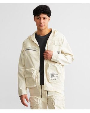 Smoke Rise Windbreaker Hooded Jacket - Natural