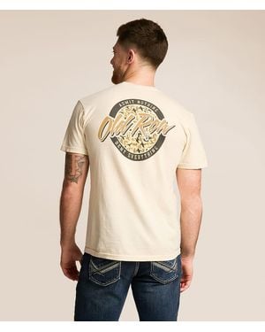 Old Row Duck Camo Circle T-Shirt - Natural