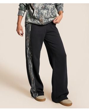 Gilded Intent Side Camo Striped Sweatpant - Black