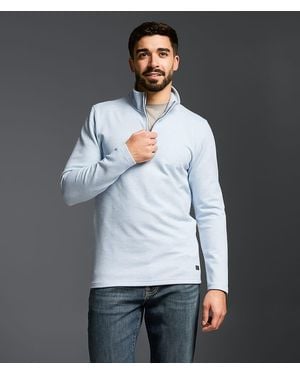 Outpost Makers Textured Quarter Zip Pullover - Gray