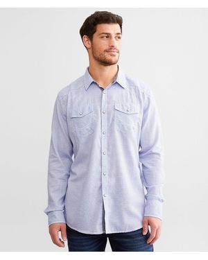 BKE Striped Athletic Shirt - Blue