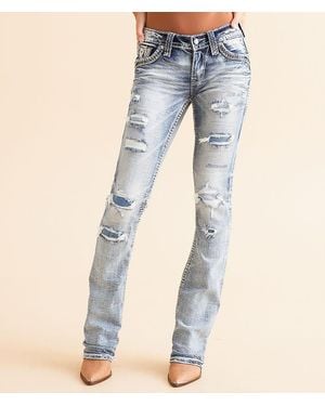 Rock Revival Vittoria Low Rise Boot Stretch Jean - Blue