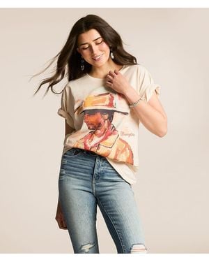 Wrangler Cowboy Oversized T-Shirt - Blue
