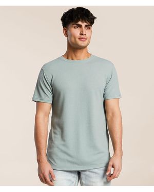 Nova Industries Waffle Knit T-Shirt - Blue