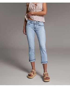 BKE Stella Cuffed Stretch Capri Jean - Blue