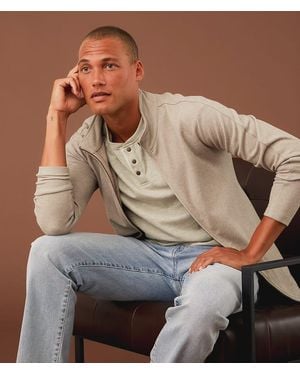 Outpost Makers Brushed Knit Jacket - Brown