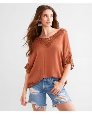 Daytrip Macrame Top - Orange