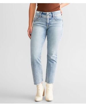BKE Payton Cropped Flare Stretch Jean - Blue