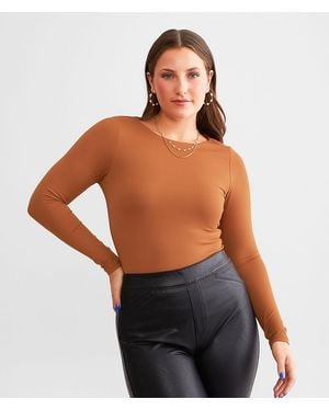 Buckle Black Shaping & Smoothing Fitted Top - Brown