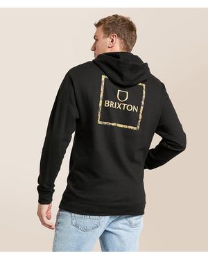 Brixton Alpha Square Hooded Sweatshirt - Black