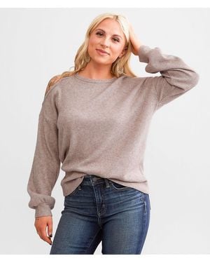Daytrip Cold Shoulder Top - Gray