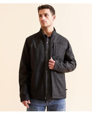Gentry County Southwestern Softshell Jacket - Black