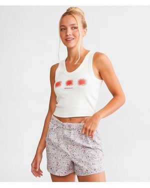 Billabong On Repeat Cropped Tank Top - White