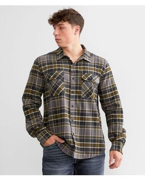 Brixton Bowery Flannel Shirt - Gray