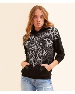 Affliction Skeleton Hooded Sweatshirt - Black