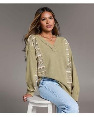 BKE Raw Edge Washed Thermal - Green